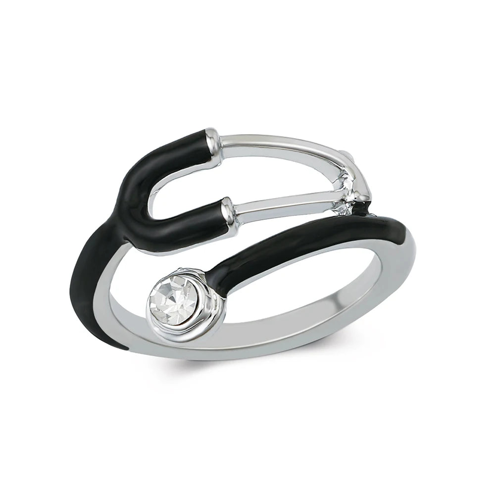 Élégant Black cristal stéthoscope