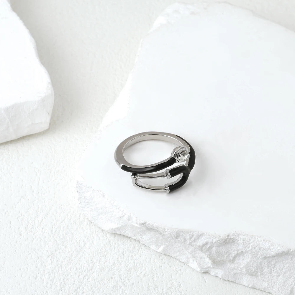 Élégant Black cristal stéthoscope