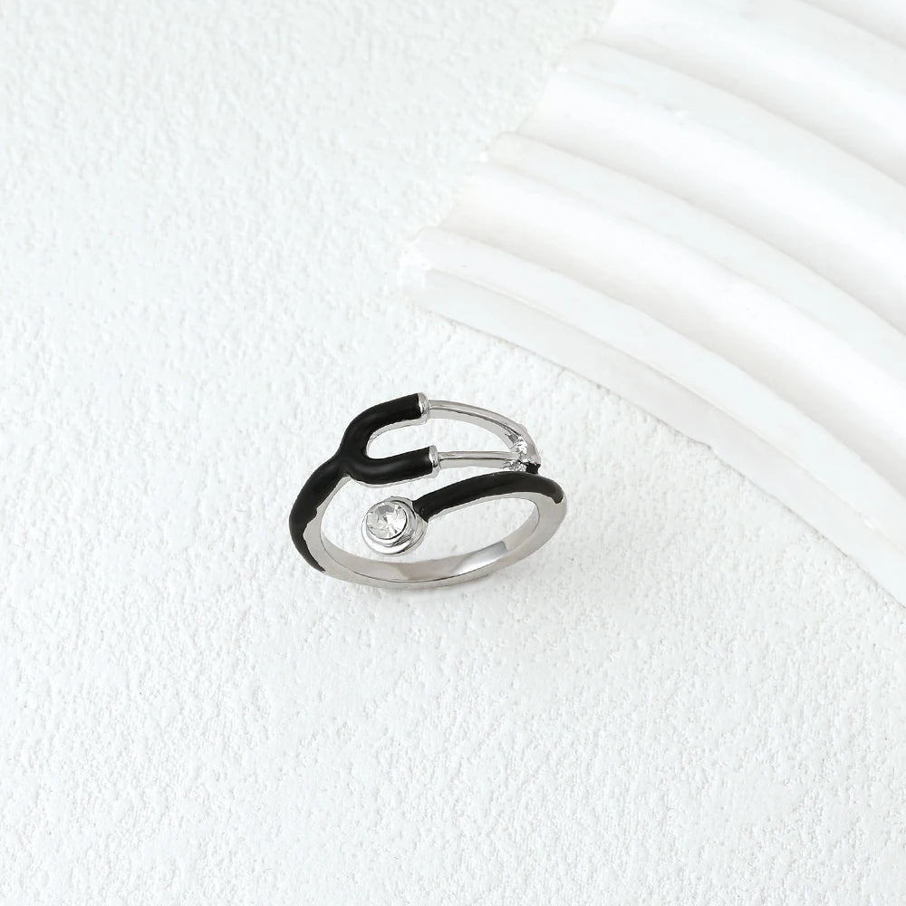 Élégant Black cristal stéthoscope